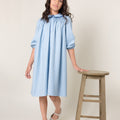 Scallop Collar Dress